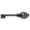 Large Hand Forged Aged Iron Key, MSI 247 - Image 3
