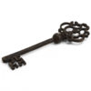 Large Hand Forged Aged Iron Key, MSI 247 - Image 4