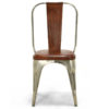 Nigel Dining Side Chair, Hand-Finished Leather