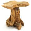 Artisan Crafted Teak Root End Table, JS 61