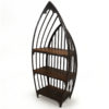 Iron Boat Bookcase MSI 344, Rustic Espresso