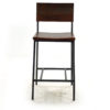 Niles Counter Stool, Natural Iron Frame - Image 2