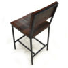 Niles Counter Stool, Natural Iron Frame - Image 3