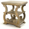 Canterbury Scroll Leg End Table, Vintage Finish