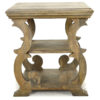Canterbury Scroll Leg End Table, Vintage Finish - Image 2