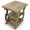 Canterbury Scroll Leg End Table, Vintage Finish - Image 3