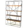 Brisbane Iron Bookcase, Antique Brown