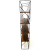 Brisbane Iron Bookcase, Antique Brown - Image 3