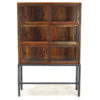 Quinn 6 Door Display Cabinet, Handcrafted Patina - Image 2