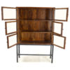 Quinn 6 Door Display Cabinet, Handcrafted Patina - Image 3