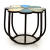 Iron Side Table MSI 420, Salvaged Wood - Image 2