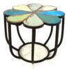 Iron Side Table MSI 420, Salvaged Wood - Image 6