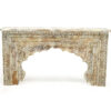 MSI 426 Hand Carved Console Table, Worn Grey