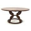 Manning 63" Pedestal Dining Table, Aged Tobacco - Image 3