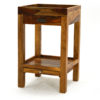 Paulo Two Drawer Side Table, Organic Natural