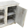 Storage Console With Vintage Doors MSI 484, Weathered Grey - Image 2