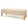 Whitney Upholstered Bench, Twill Sand - Image 2