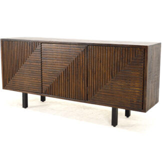 Pearson Triple-Door Storage Console, Nectar Brown