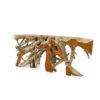Sculptural Teak Console Table 72", RIS 776 - Image 4