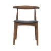 Borge Leather Dining Chair, Vintage Walnut - Image 2