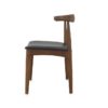 Borge Leather Dining Chair, Vintage Walnut - Image 3
