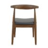 Borge Leather Dining Chair, Vintage Walnut - Image 4