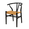 Erik Wishbone Dining Chair, Matte Black