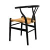 Erik Wishbone Dining Chair, Matte Black - Image 3