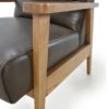 Ian Leather Lounge Chair, Florence Chocolate - Image 4