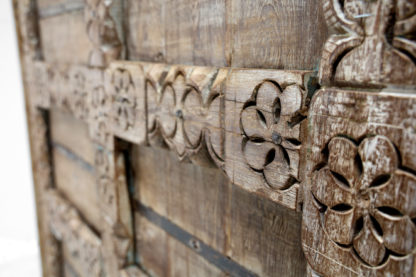 Boho Antique Indian Teak Wood Door, MSI 520 - Image 2