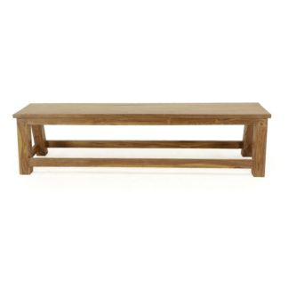 Impressive Solid Teak Wood Bench 70", MSI 526