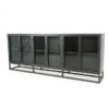 Ellory 90" Media Console-Sideboard, Brushed Zinc