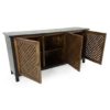 Burnet 72" Latticework Sideboard, Reclaimed Wood - Image 3