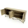 Delano Four Door Sideboard, Drift Grey - Image 2