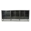 Ellory 90" Media Console-Sideboard, Brushed Zinc - Image 2