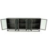 Ellory 90" Media Console-Sideboard, Brushed Zinc - Image 3