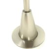 Alcott Counter Table Hand-Finished Nickel, Cigar Leather Top - Image 5