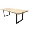 Berlin 96" Live Edge Dining Table, Reclaimed Natural