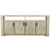 Deerfield 86" Media Console, Pebble Grey