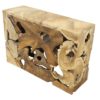 Teak Block Console Table, JS 365 - Image 9