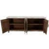 Brook 84" Four Door Sideboard, Distressed Grey - Image 4