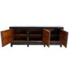 Lexi 89" Vintage Inspired Storage Console, Antiqued Ebony - Image 3