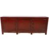 Lexi 89" Vintage Inspired Storage Console, Antiqued Crimson - Image 2