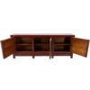 Lexi 89" Vintage Inspired Storage Console, Antiqued Crimson - Image 4