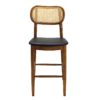 Hugo Counter Stool Upholstered Seat, Warm Walnut - Image 2