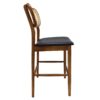 Hugo Counter Stool Upholstered Seat, Warm Walnut - Image 3