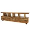 Walsh 84" Natural Wood Media Console - Image 2
