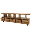 Walsh 84" Natural Wood Media Console - Image 3
