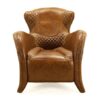 Derby Leather Accent Chair, Tavern Whiskey - Image 2