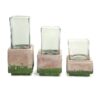 Handcrafted Terra Cotta and Glass Hurricane, MXG 420 - Image 4